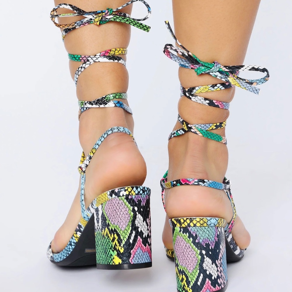 Multi Block Heel Sandals - Picture 3 of 3